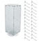 Azar Displays Four-Sided Revolving 8''W x 20''H Pegboard Counter Display w/24 4'' Hooks 703385-CLR-4C24 - alternate 1